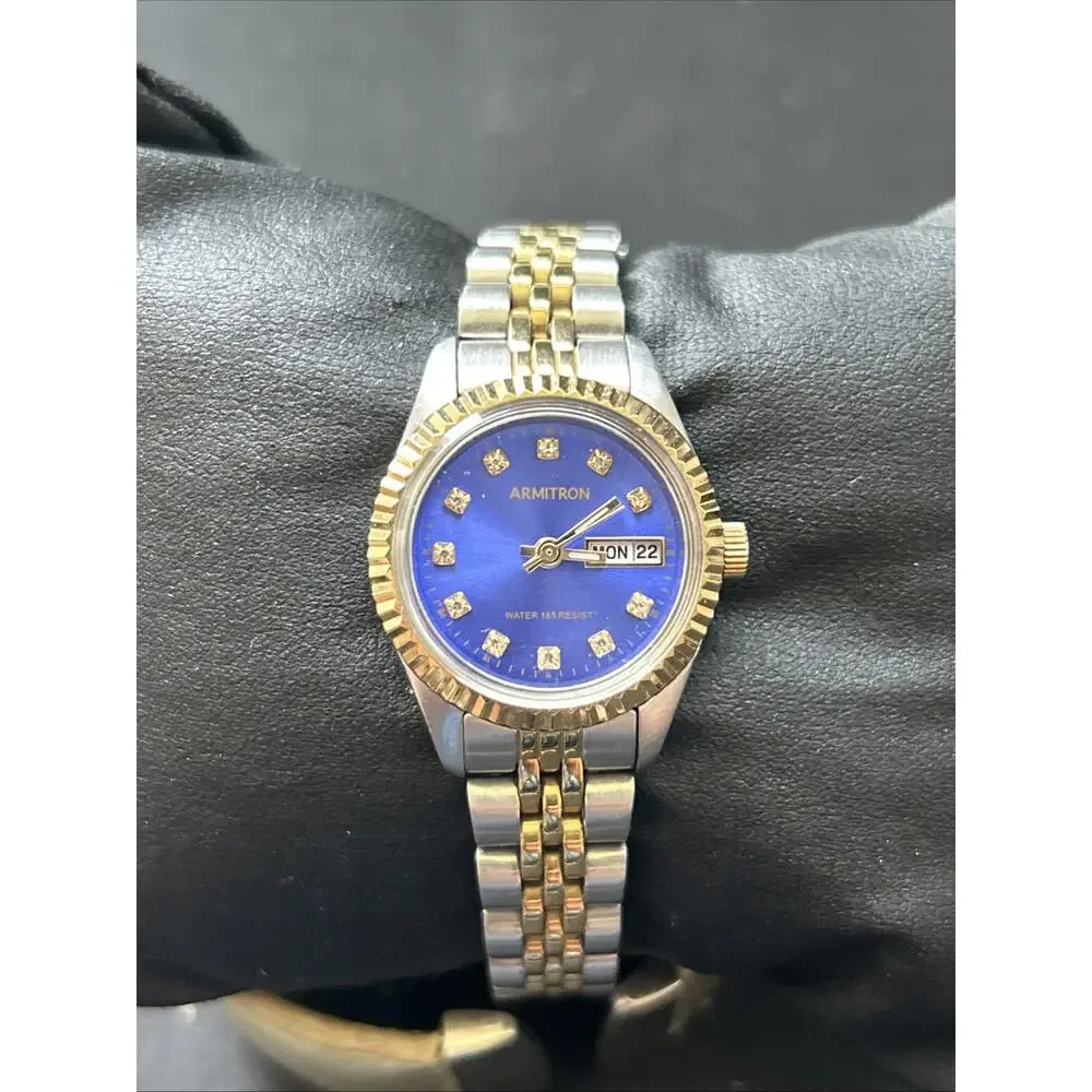 Armitron Two Tone Blue Dial Women’s Quartz Watch